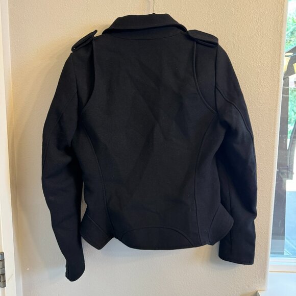 Witchery Military Jacket wool blend Womens Medium Black - Picture 8 of 9